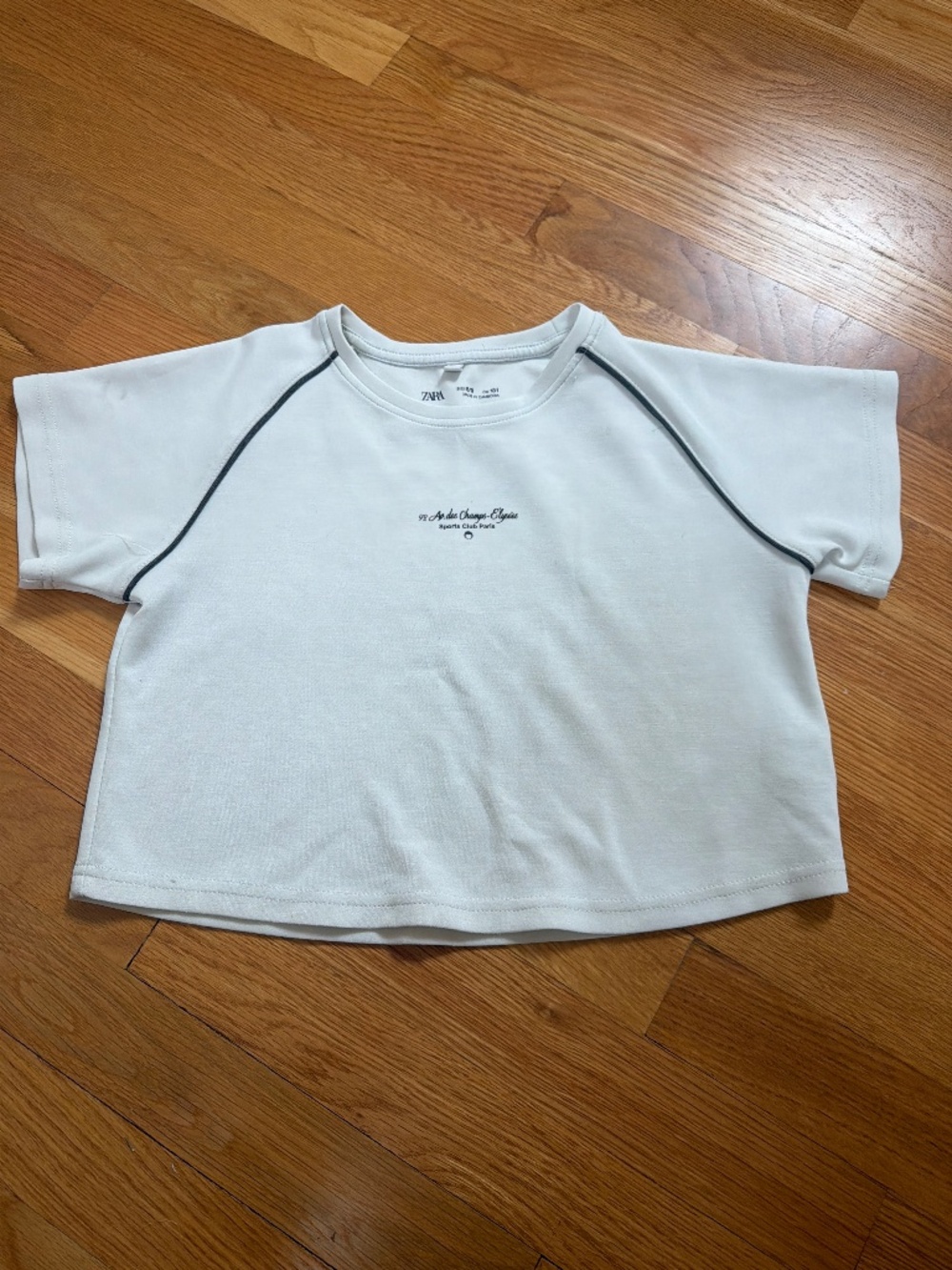 Zara girls champs-elysees t shirt
